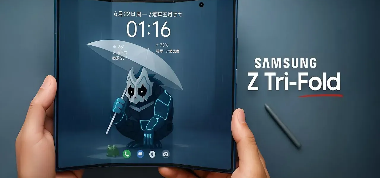 Samsung surpreende com anúncio do Galaxy Z Trifold: o primeiro celular de três telas da marca