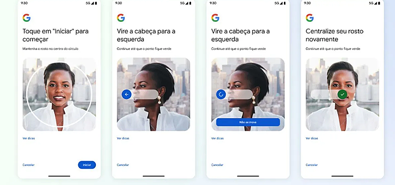 Google começou a permitir recuperação de conta por video selfie
