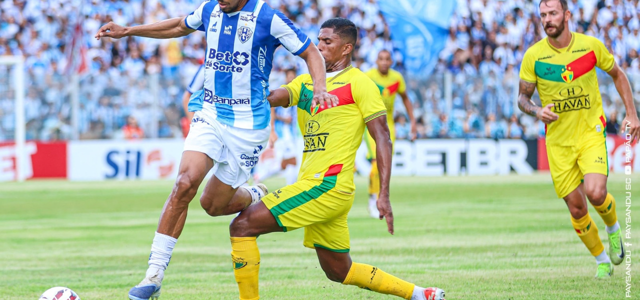Jogo truncado e com polêmica, Paysandu empata em 1 a 1 com o Brusque na Curuzu